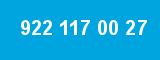 922 117 00 27 922 117 00 27